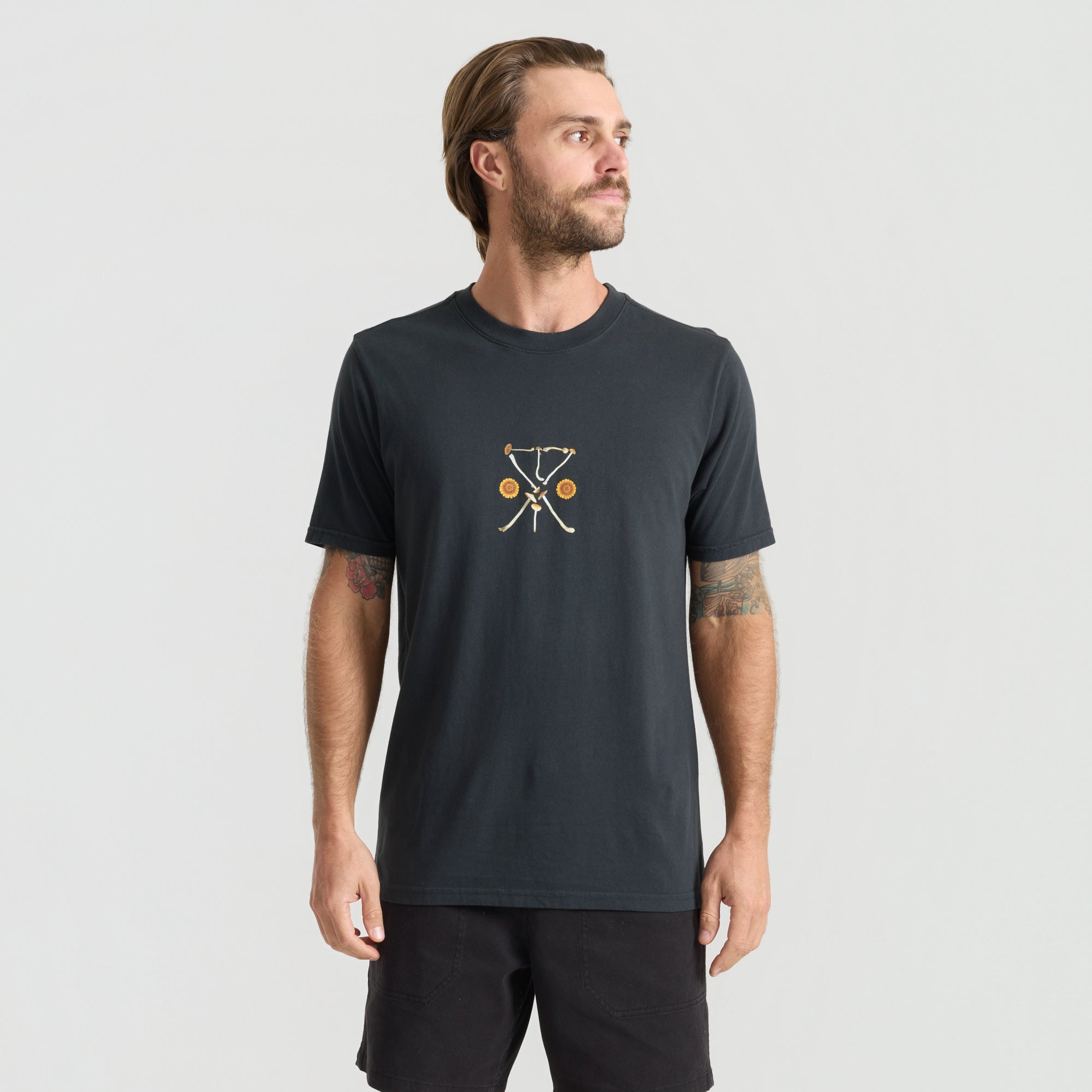 Active shirt with sleeves by Roark, designed for adventure and outdoor activities, blending style and functionality.